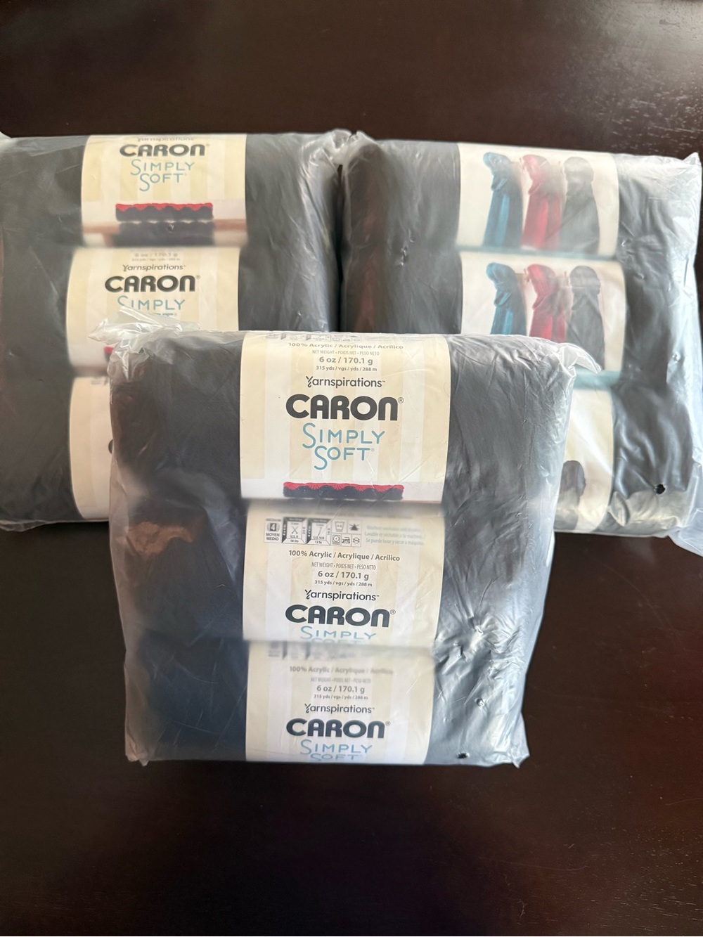 Caron Simply Soft Acrylic Yarn - Black